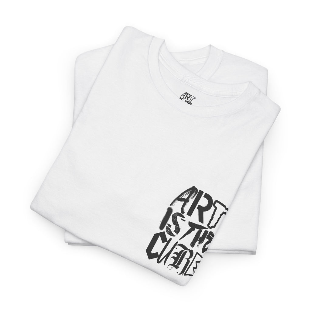 Art Is The Cure Mixed Letters Unisex Heavy Cotton Tee