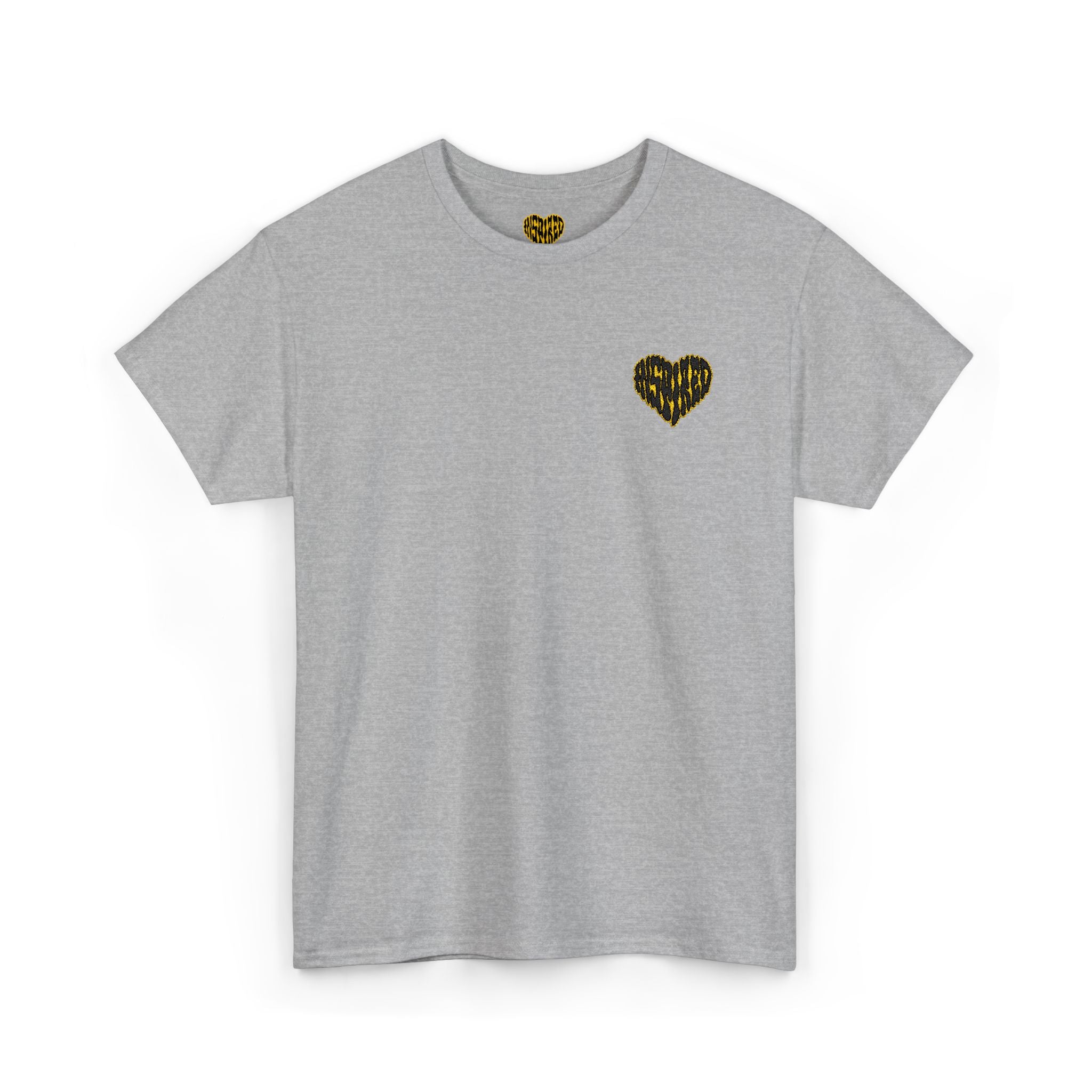 Art Is The Cure Inspired Heart Embroided Unisex Heavy Cotton Tee