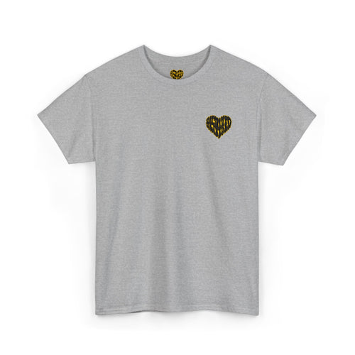 Art Is The Cure Inspired Heart Embroided Unisex Heavy Cotton Tee