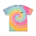 Punk Scene Embroidered Tie-Dye Spiral Oversized T-Shirt