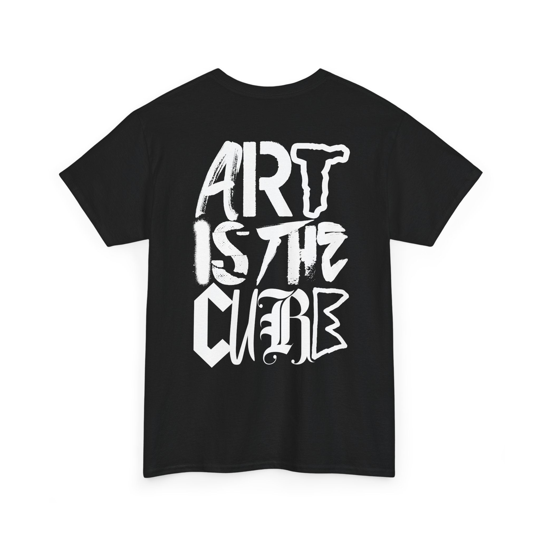 Art Is The Cure Mixed Letters Unisex Heavy Cotton Tee