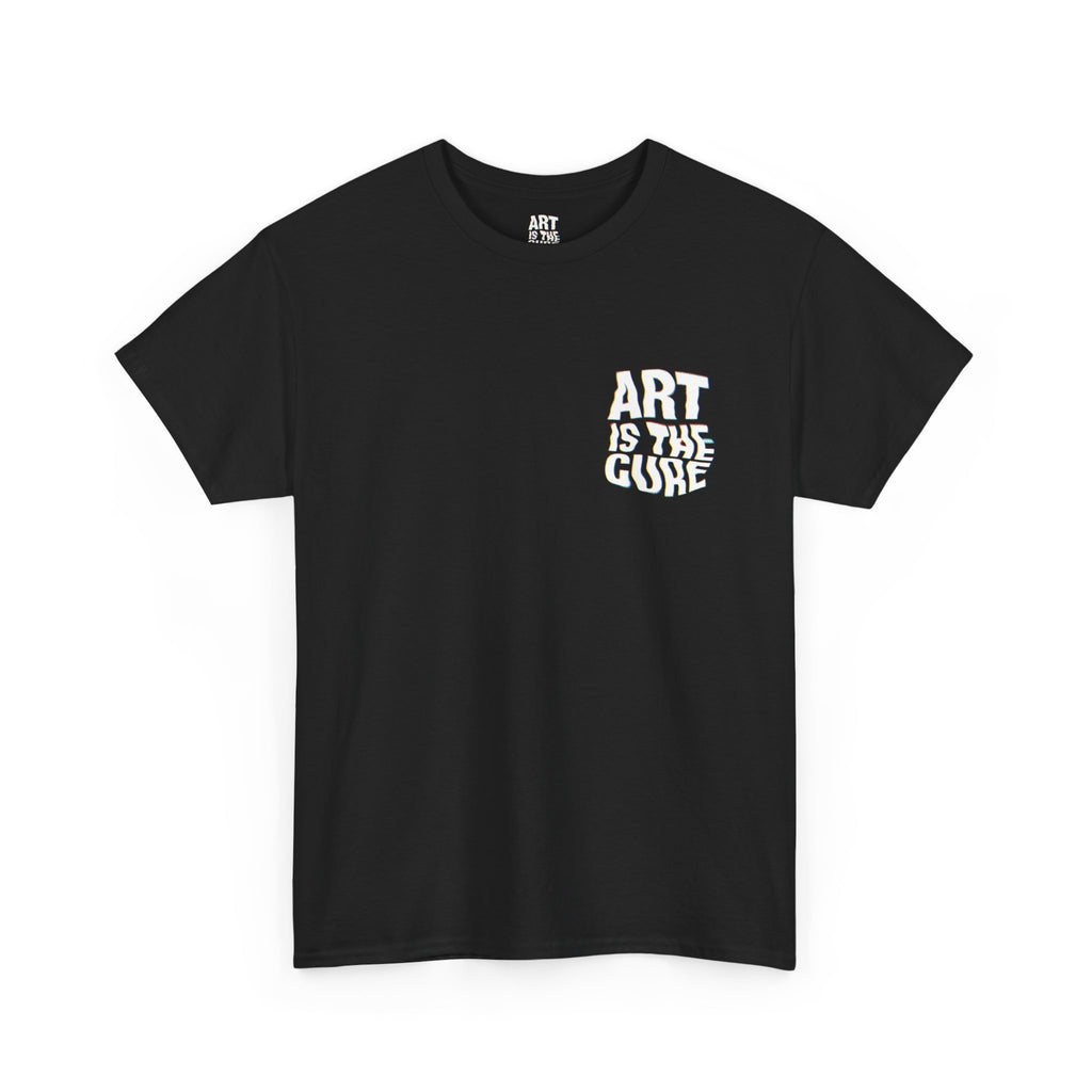 Art Is The Cure Glitch Unisex Heavy Cotton Tee