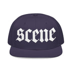 Scene Embroidery Snapback Cap