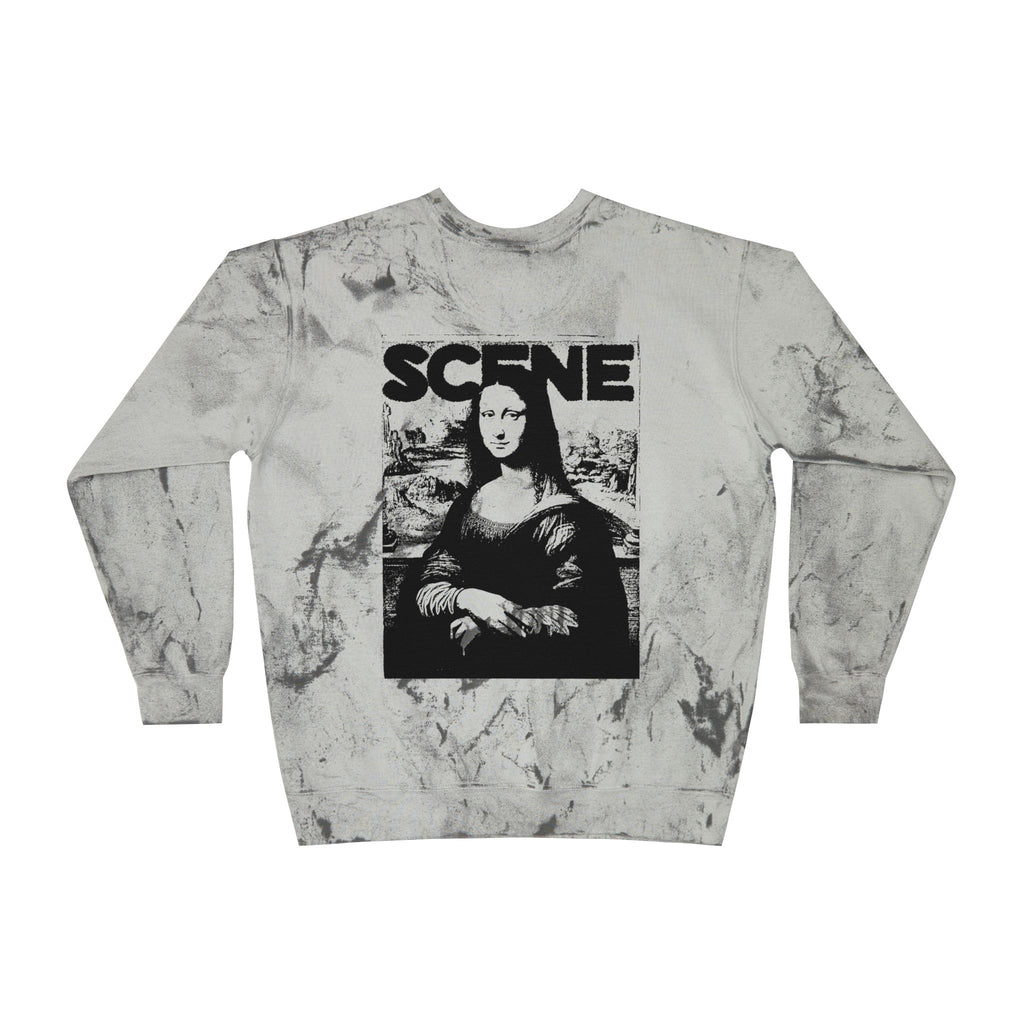 Scene Zine Mona Lisa Tie-Dye Crewneck Sweatshirt