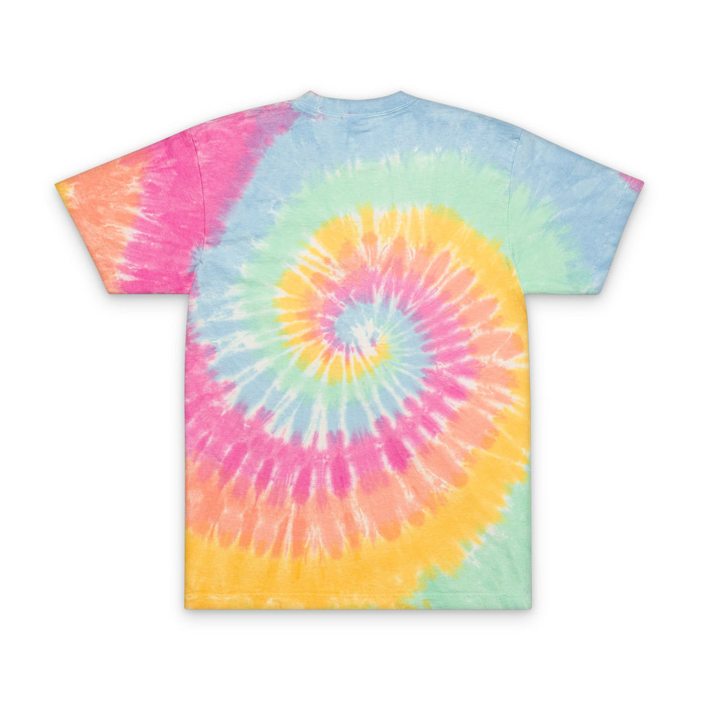 Punk Scene Embroidered Tie-Dye Spiral Oversized T-Shirt