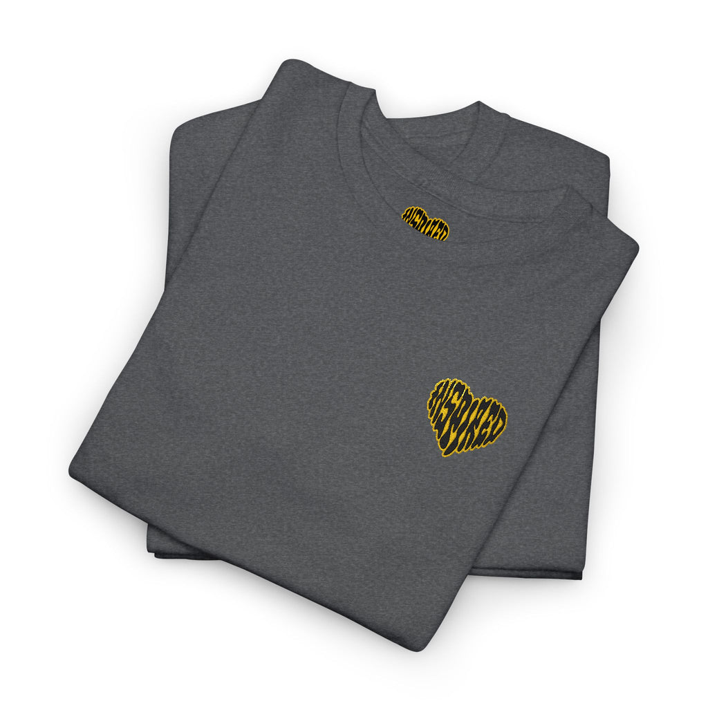 Art Is The Cure Inspired Heart Embroided Unisex Heavy Cotton Tee