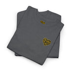 Art Is The Cure Inspired Heart Embroided Unisex Heavy Cotton Tee