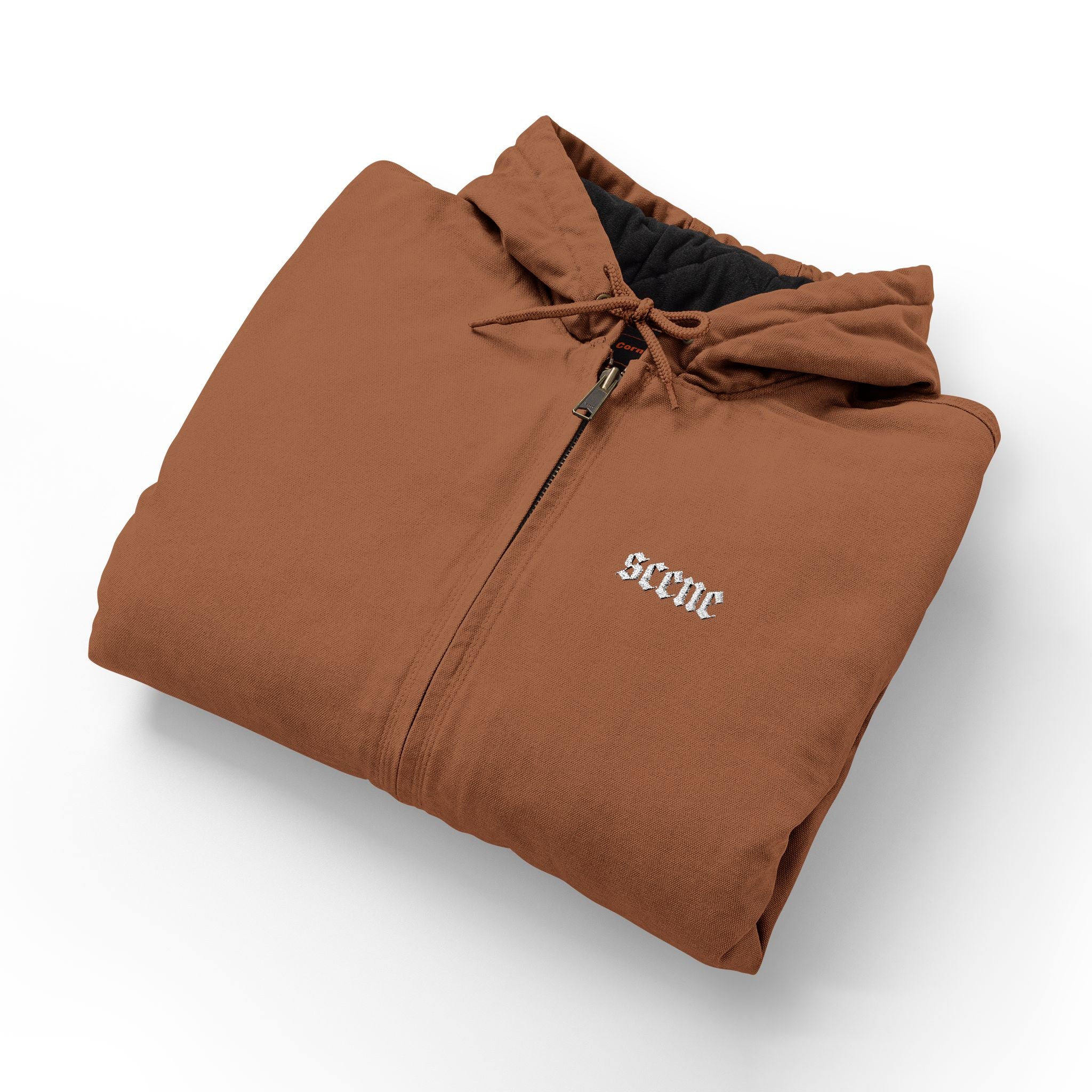 SCENE Embroidered Hooded Zip Jacket