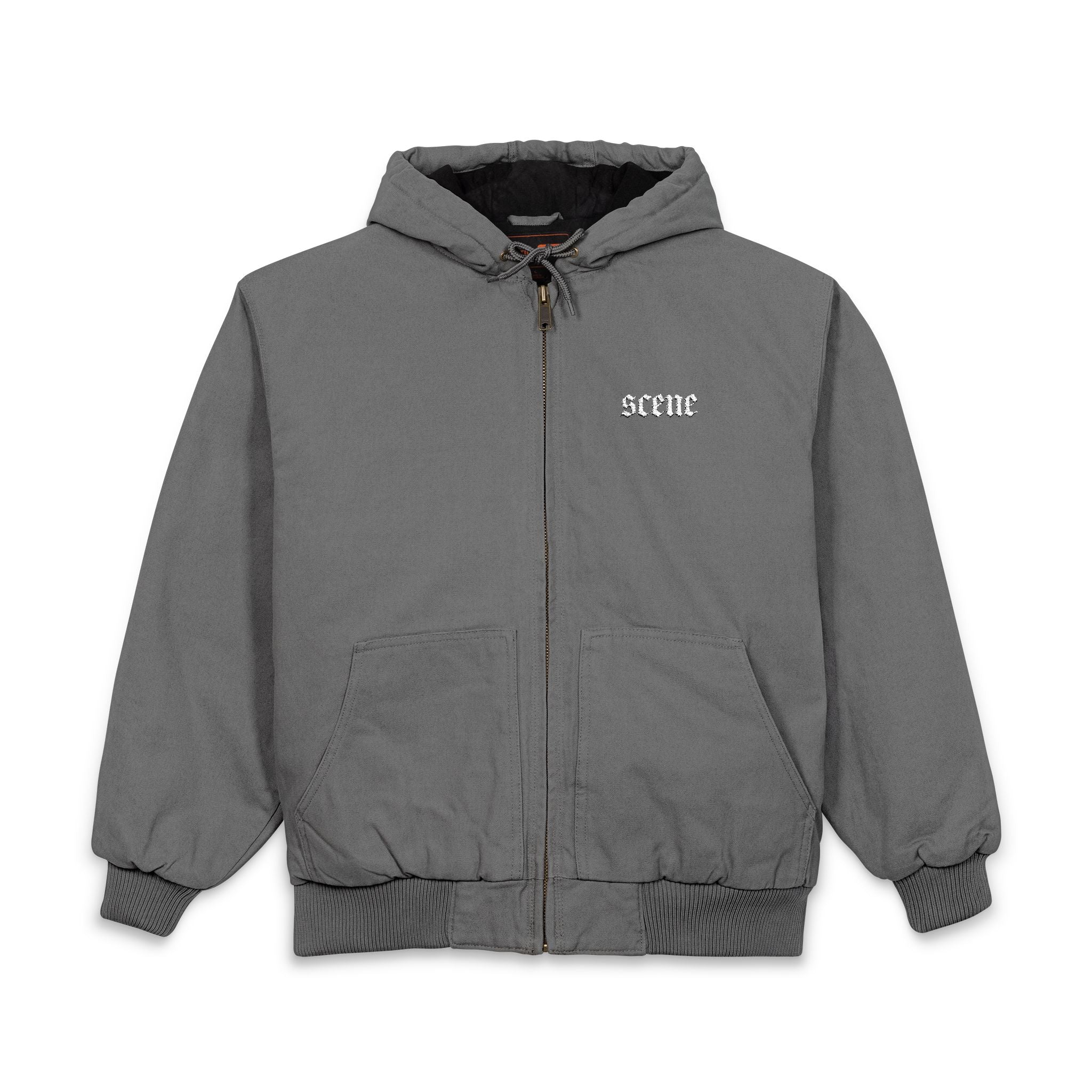 SCENE Embroidered Hooded Zip Jacket