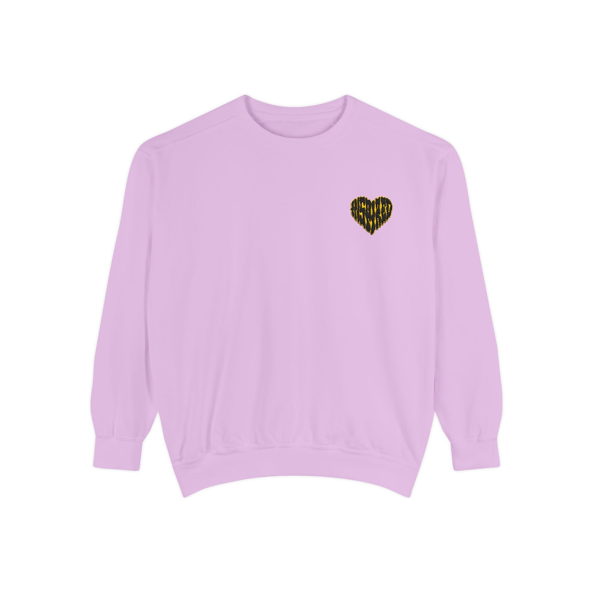 Art Is The Cure Inspired Heart Embroidered Crewneck Sweatshirt