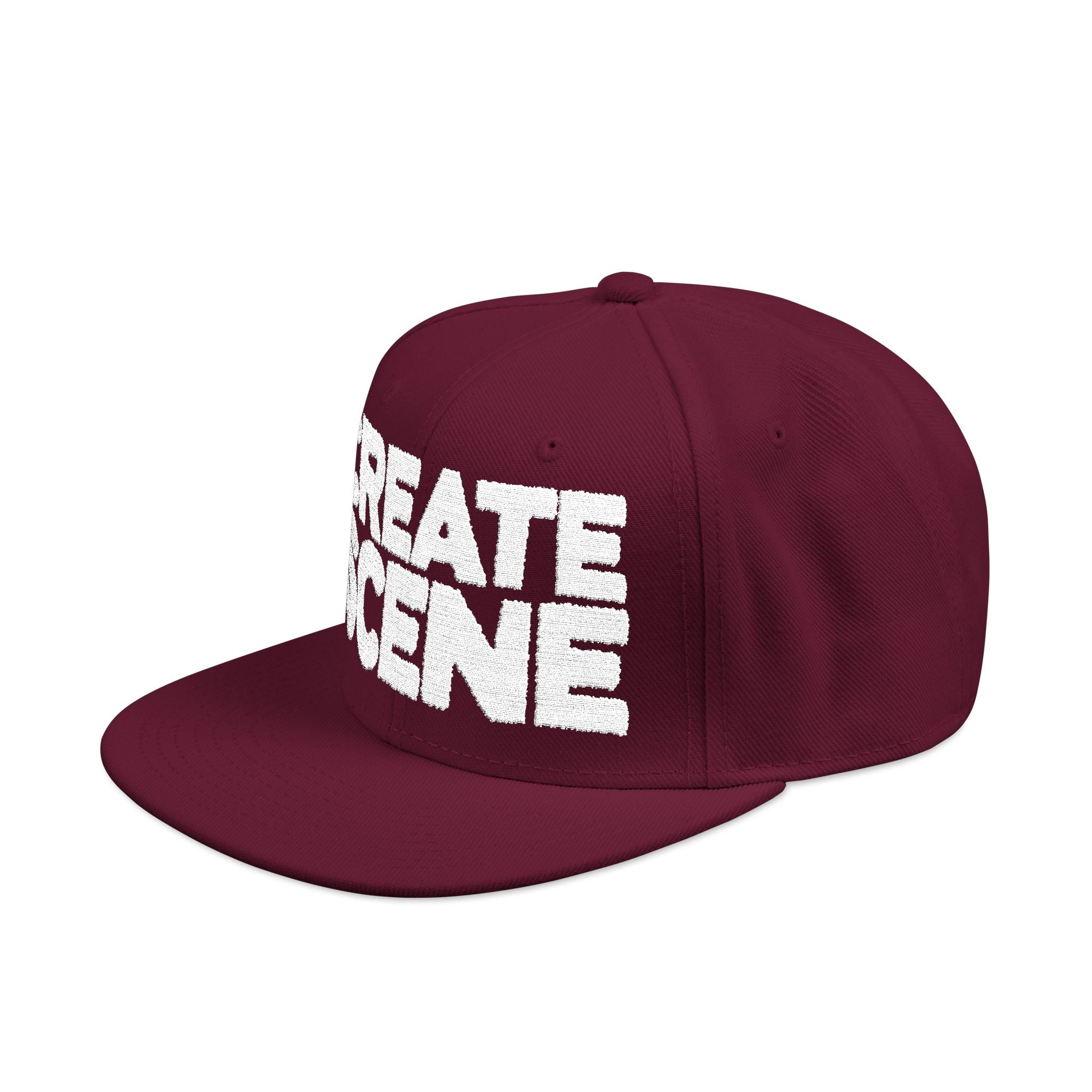 CreateScene Zine Embroidery Snapback Cap