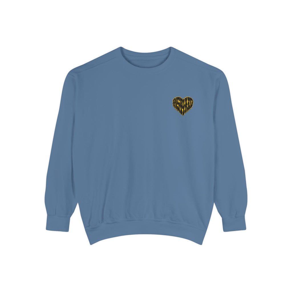 Art Is The Cure Inspired Heart Embroidered Crewneck Sweatshirt