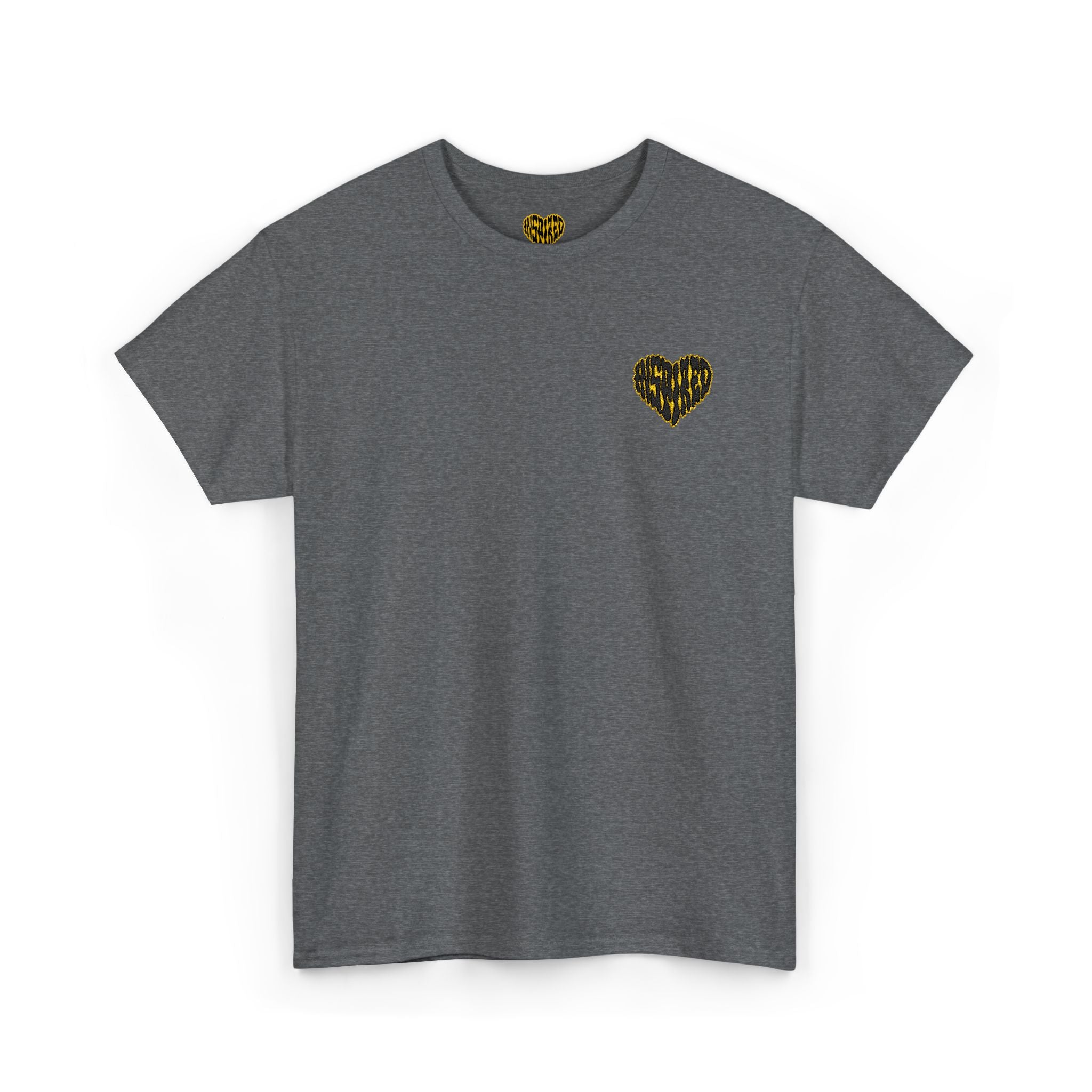 Art Is The Cure Inspired Heart Embroided Unisex Heavy Cotton Tee