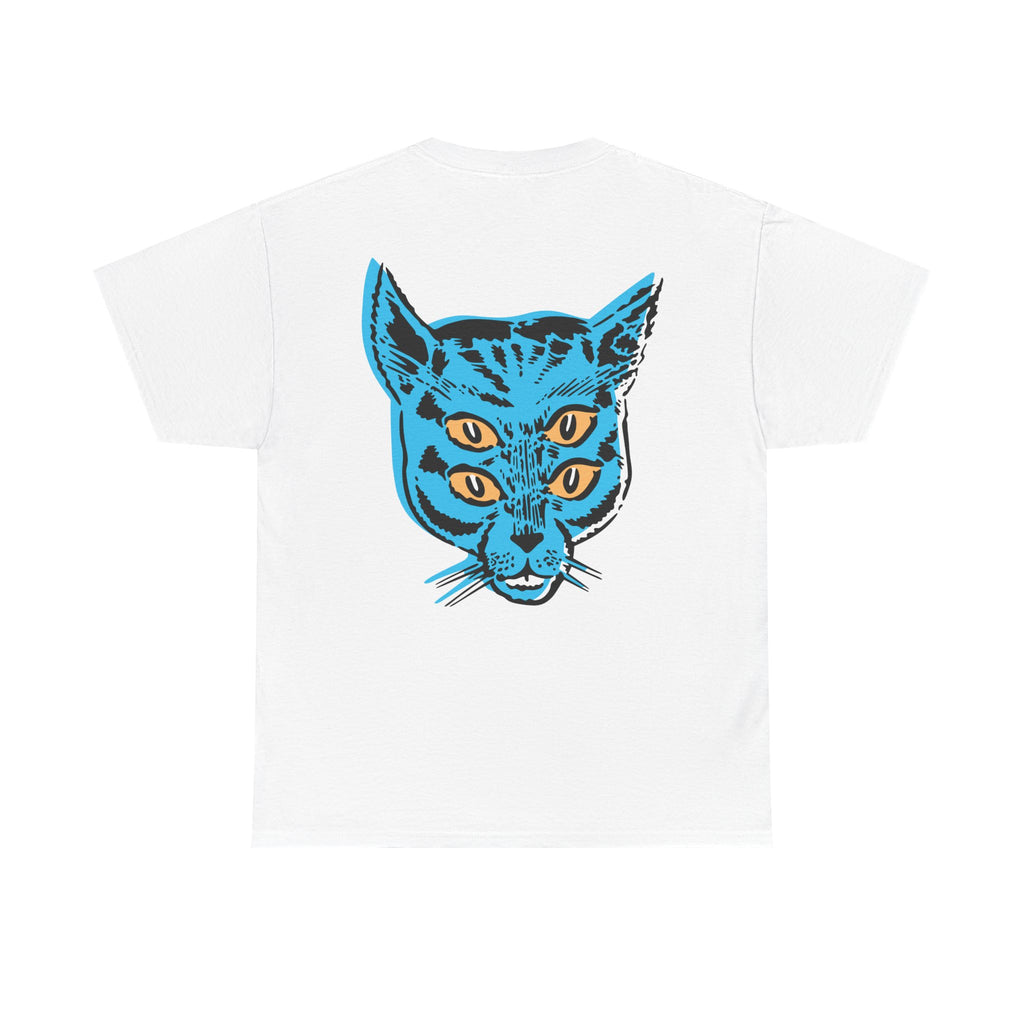 4 Eyed Cat Unisex Heavy Cotton Tee