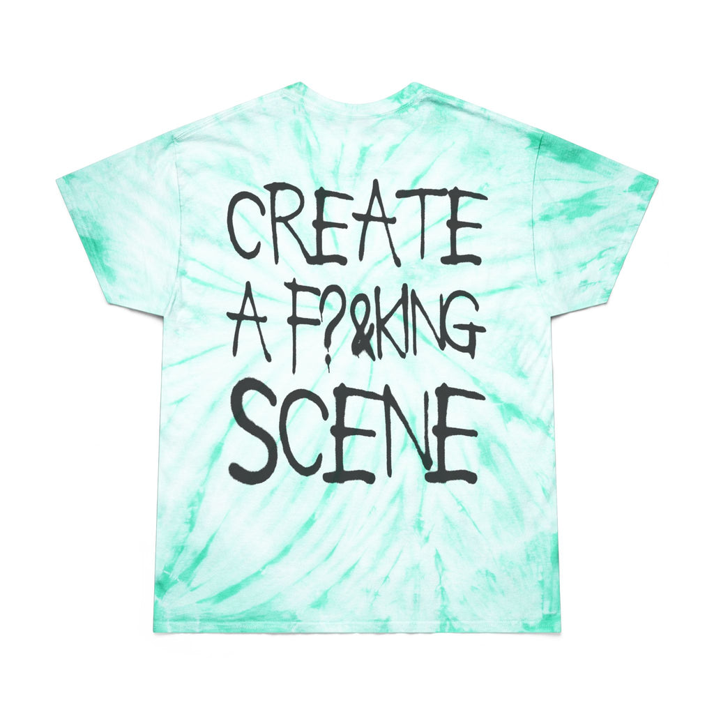Create a F?&KING Scene Mint Tie-Dye Tee