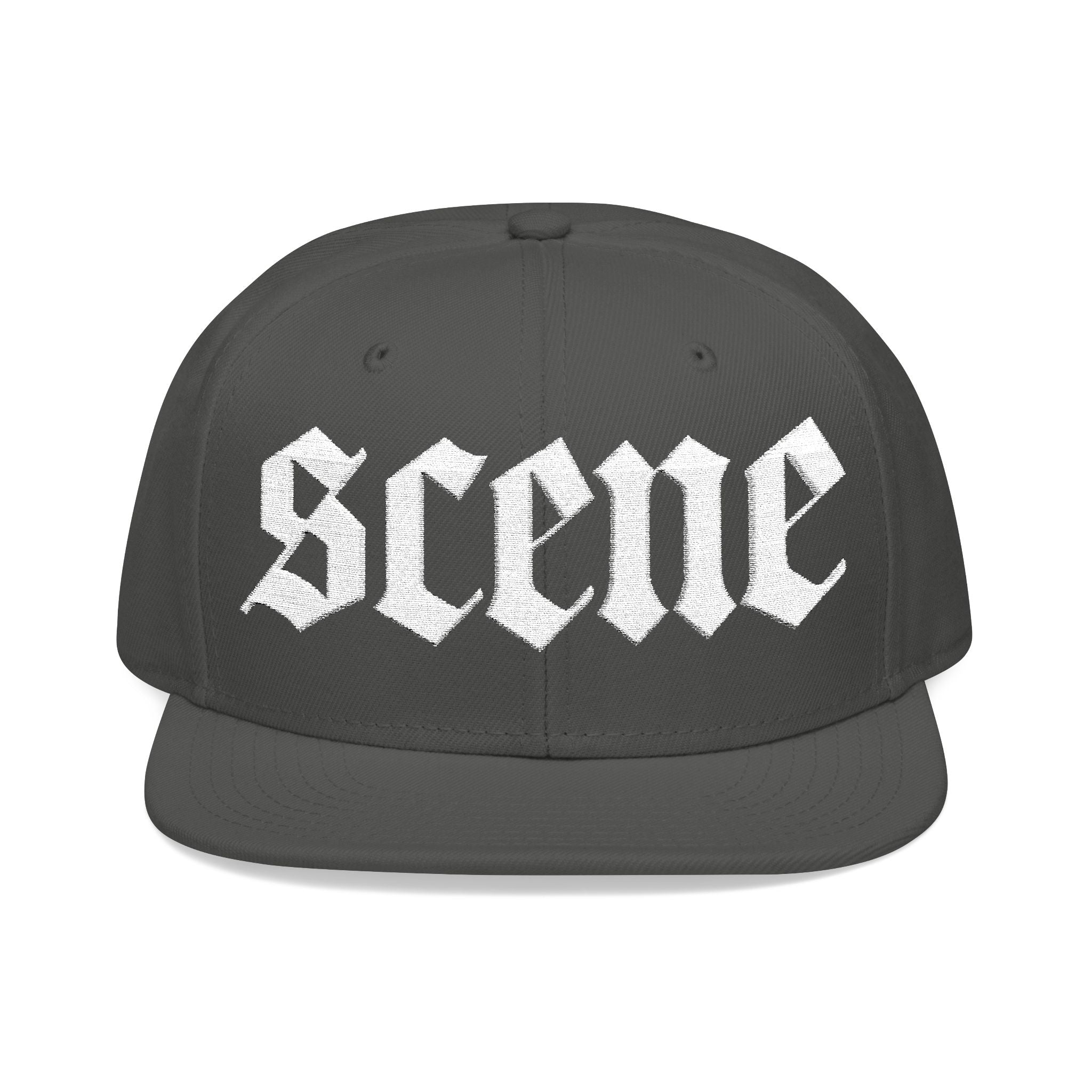 Scene Embroidery Snapback Cap
