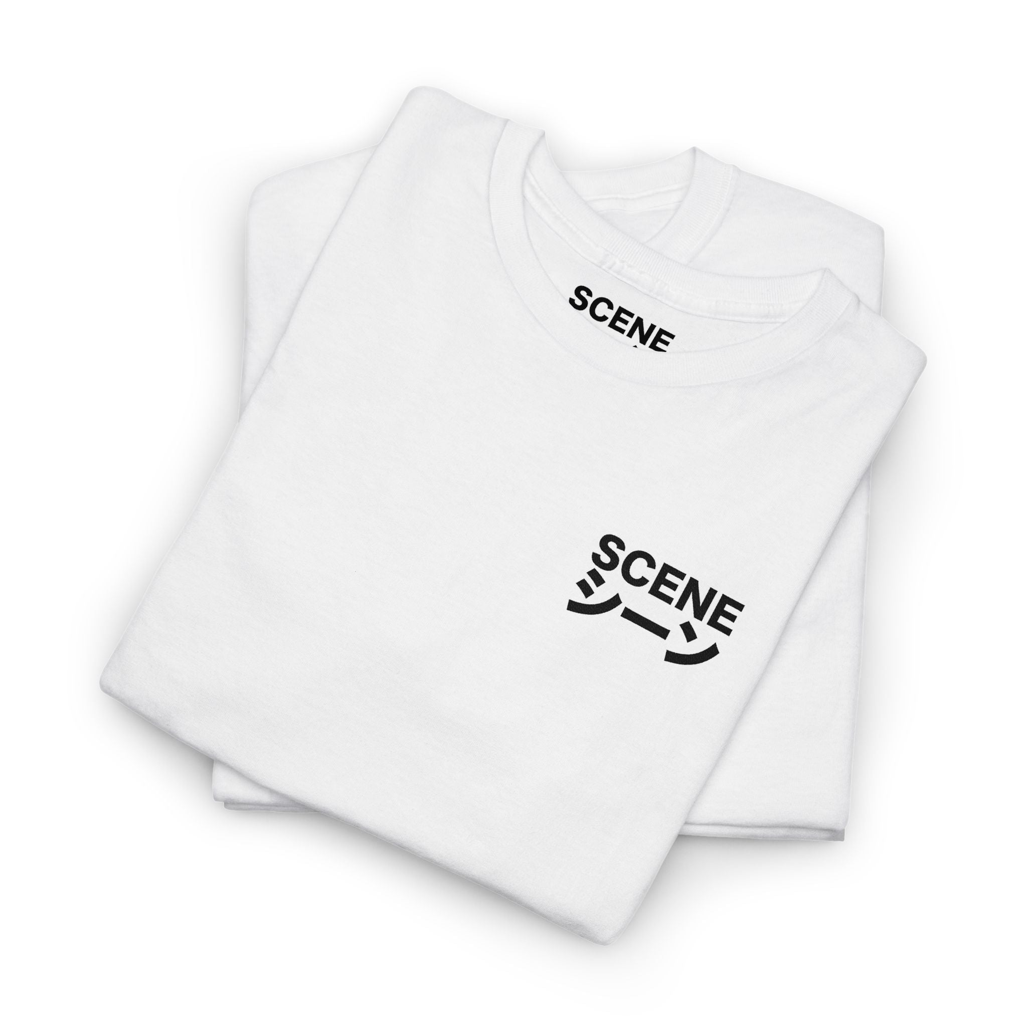 Scene Japanese Black Embroided Unisex Heavy Cotton Tee