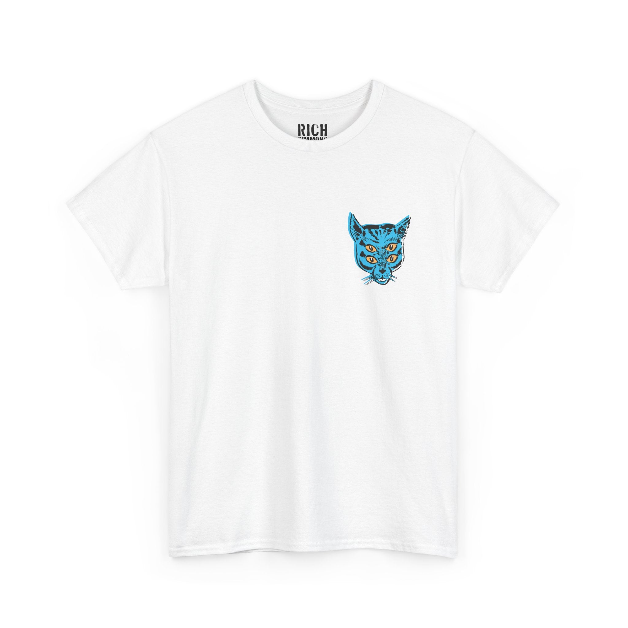 4 Eyed Cat Unisex Heavy Cotton Tee
