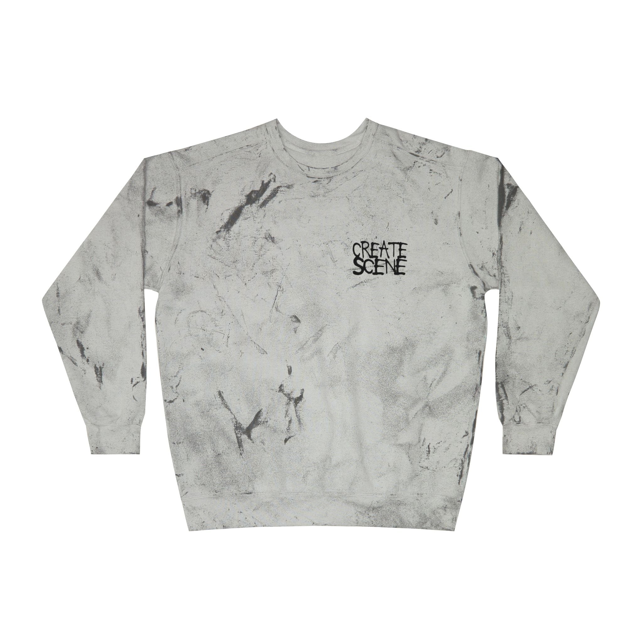 Create A F?&KING Scene Tie-Dye Crewneck Sweatshirt