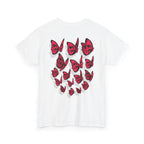 Red Skullerflies Unisex Heavy Cotton Tee