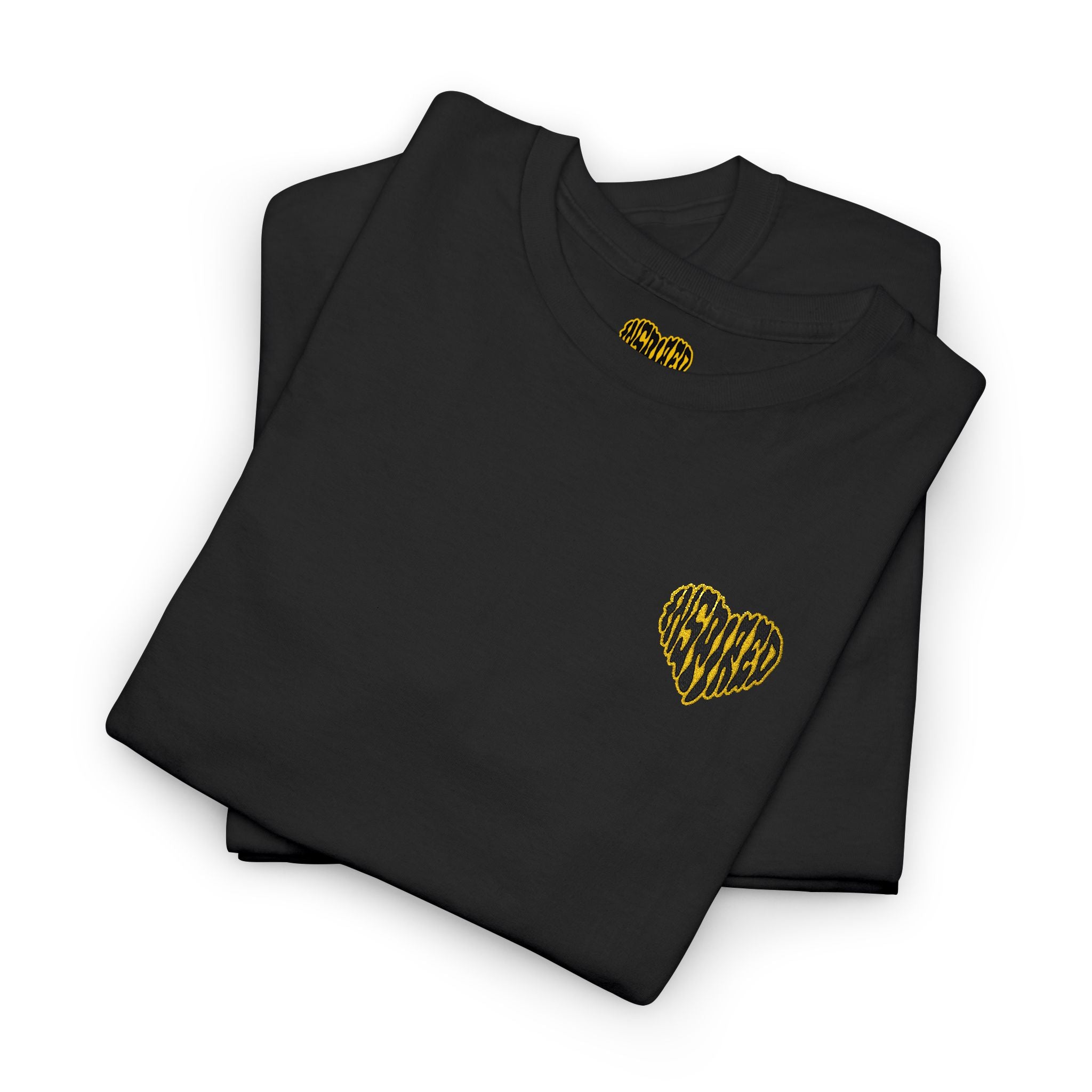 Art Is The Cure Inspired Heart Embroided Unisex Heavy Cotton Tee