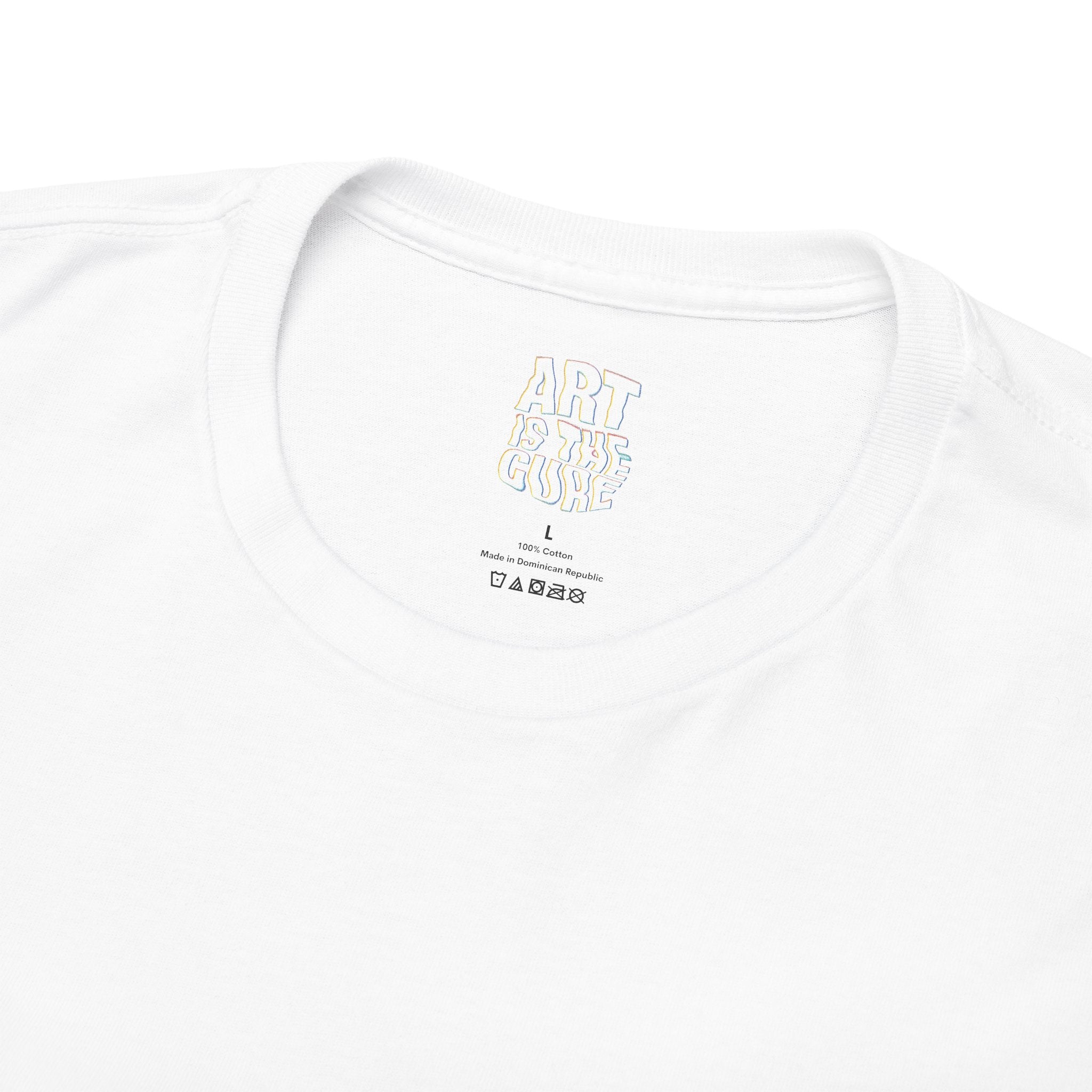 Art Is The Cure Glitch Unisex Heavy Cotton Tee