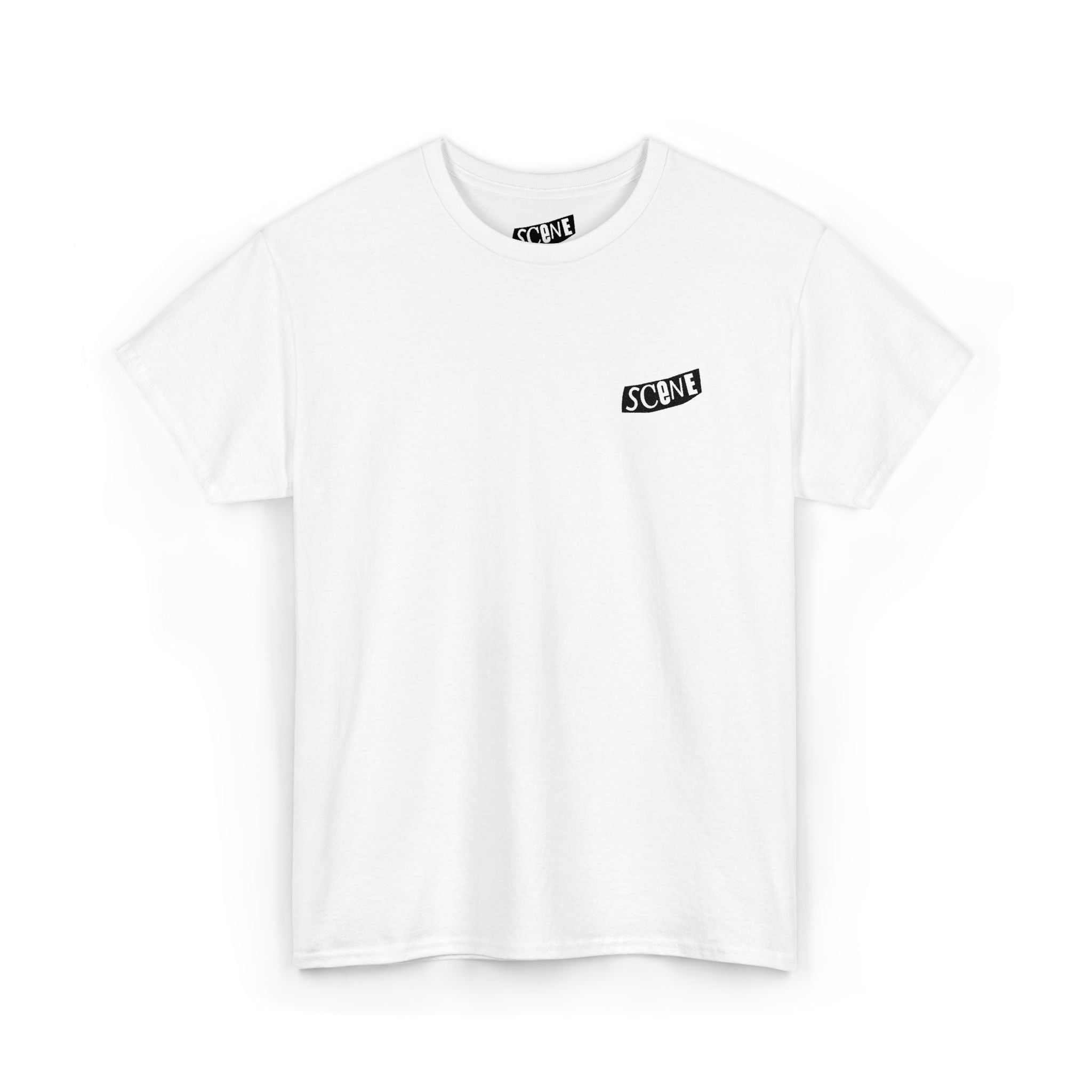 Punk Scene Black Embroided Unisex Heavy Cotton Tee