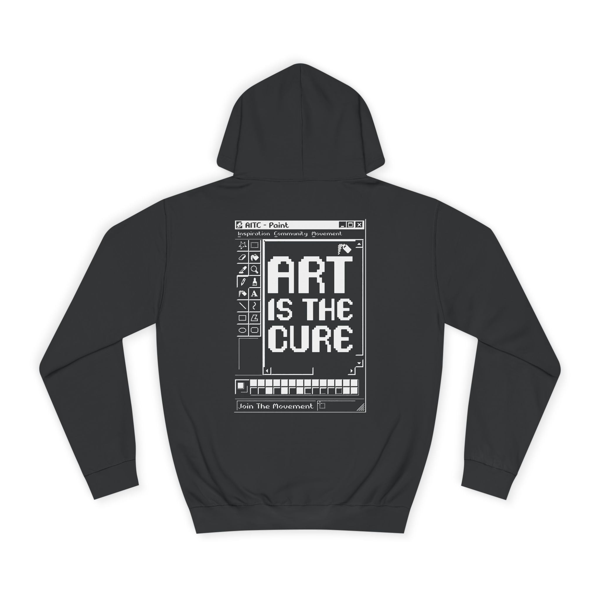Art Is The Cure Paint Unisex College Hoodie