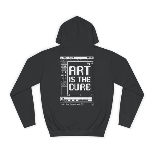 Art Is The Cure Paint Unisex College Hoodie