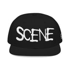 Scene Tag Embroidery Snapback Cap