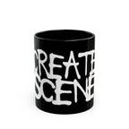 CreateScene Tag Black Ceramic Mug 11oz & 15oz