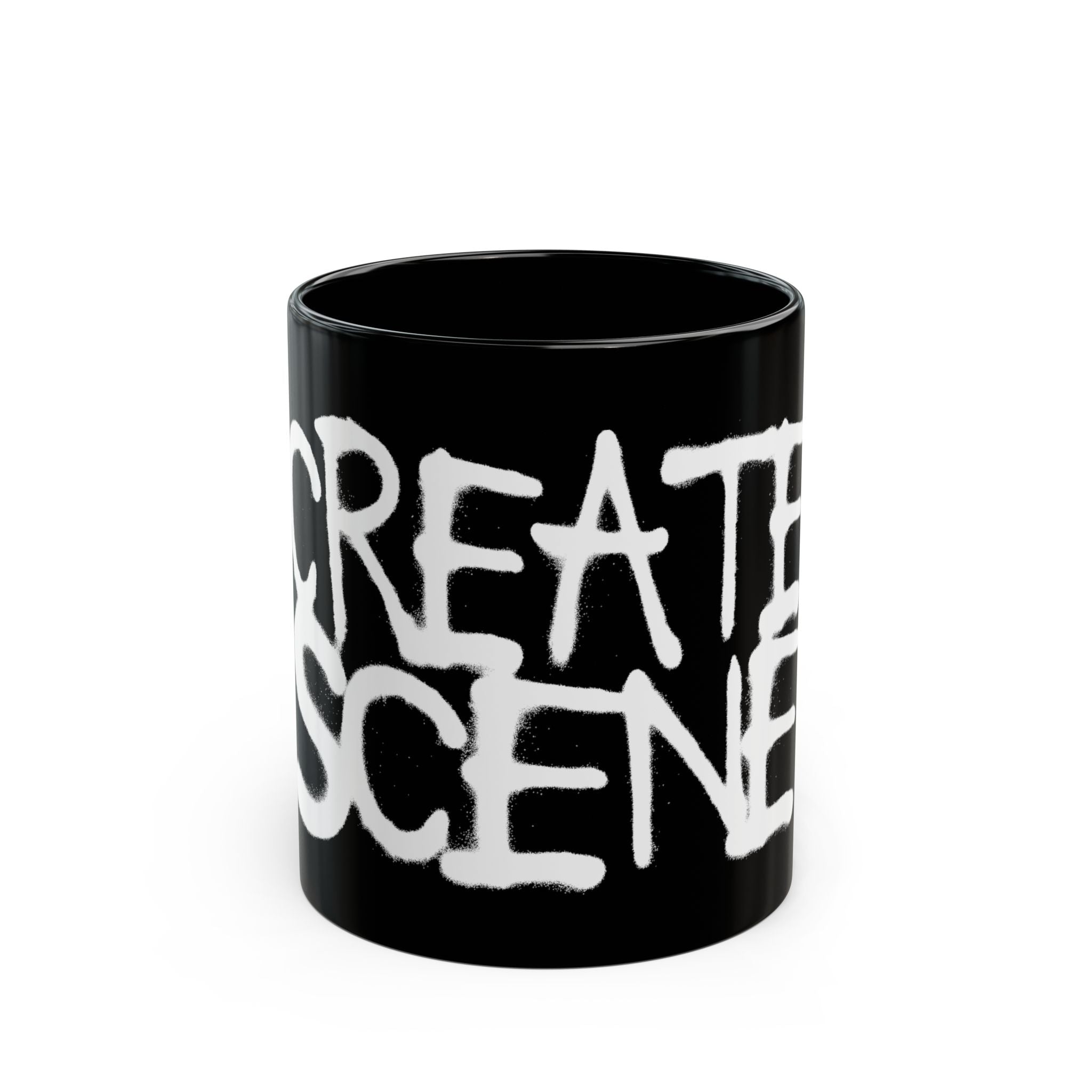 CreateScene Tag Black Ceramic Mug 11oz & 15oz