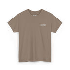 Scene White Embroided Unisex Heavy Cotton Tee