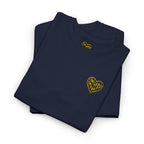 Art Is The Cure Inspired Heart Embroided Unisex Heavy Cotton Tee
