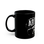 Art Is The Cure Pistols Black Ceramic Mug 11oz & 15oz
